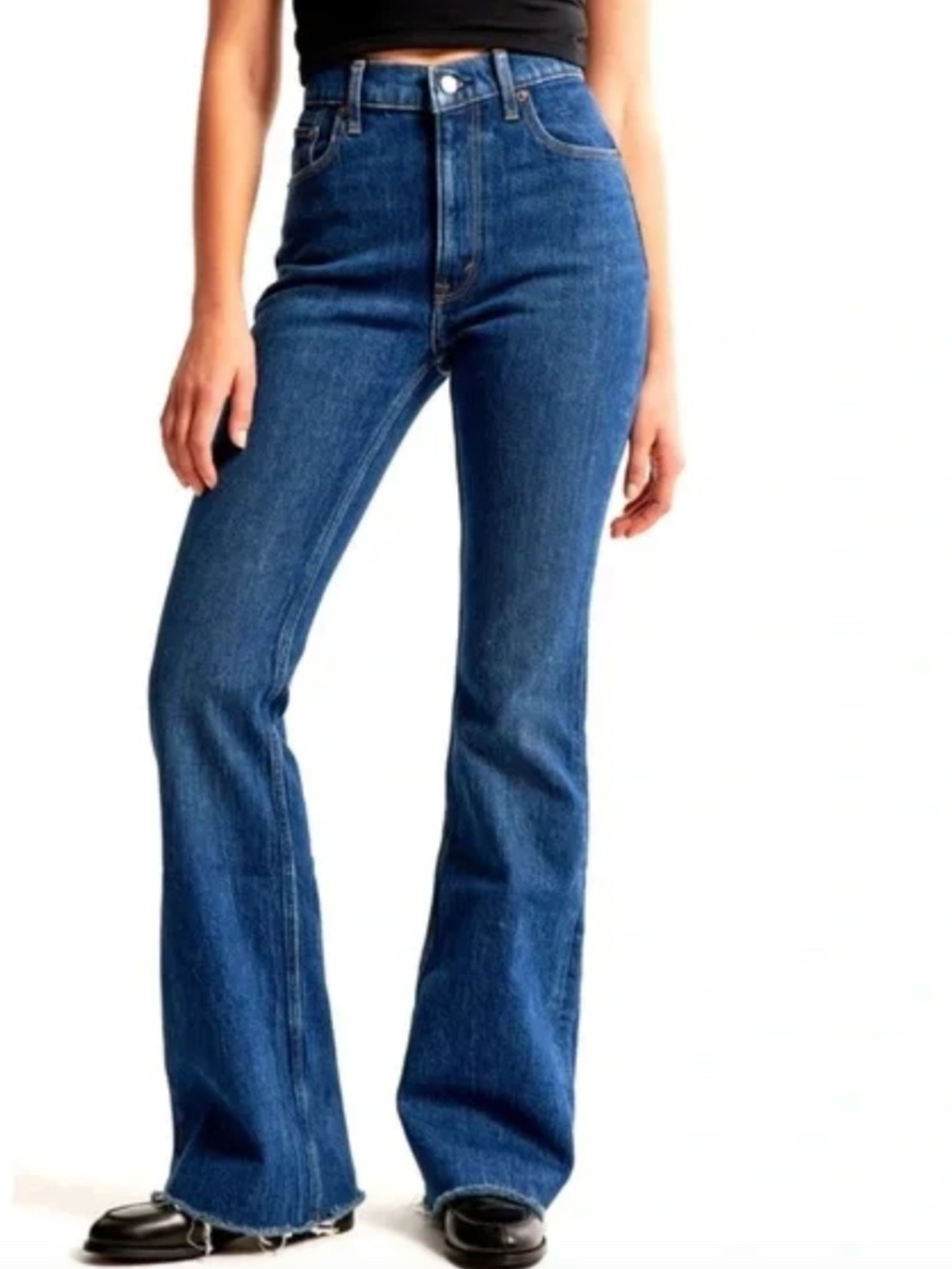 Abercrombie the High Rise Vintage Flare Jean Curve Love